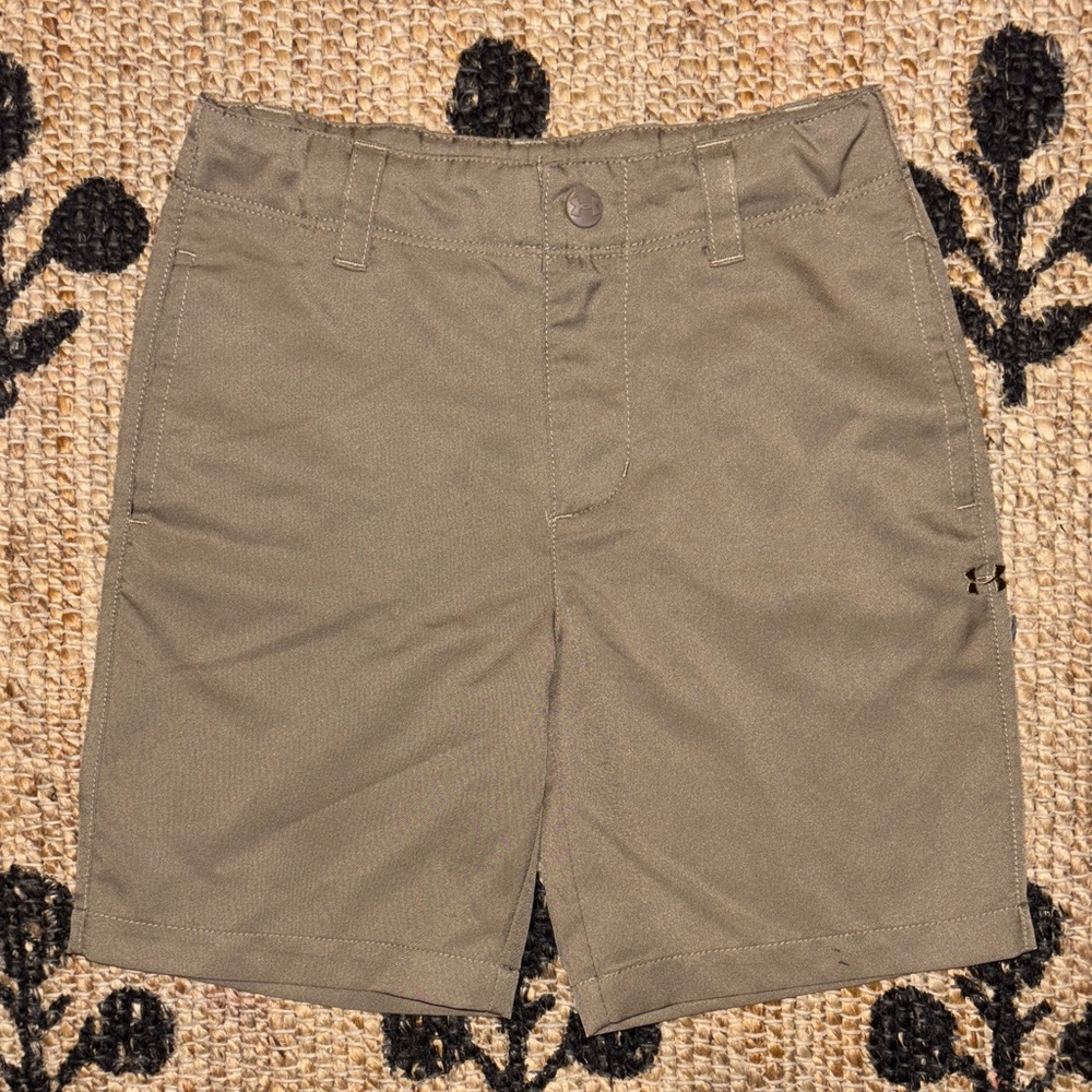Under Armour Kids Khaki Shorts With Adjustable Waist